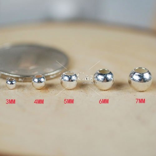 Bead, sterling silver, 4mm seamless smooth round. Sold per pkg of 10.