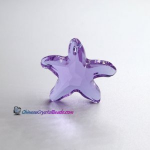Crystal Starfish Pendant AlexandriteColor Changing Charm Necklace pendant, 30mm