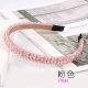crystal beads tiara headband, pink, 1pc
