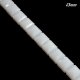 13mm Square Flat faceted crystal beads, white jade, 1 Pc