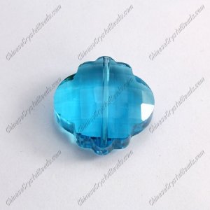 1bead crystal lantern pendant, 25mm, aqua