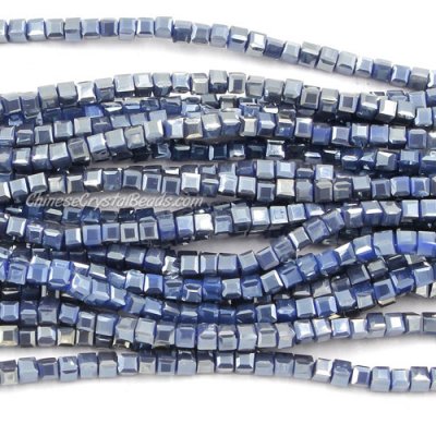 180pcs 2mm Cube Crystal Beads, opaque color 28