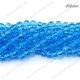4x6mm Chinese Crystal Rondelle Beads, aqua, about 95 Pcs
