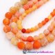 Effloresce Agate Beads Jasper orange color Round 15.5inch
