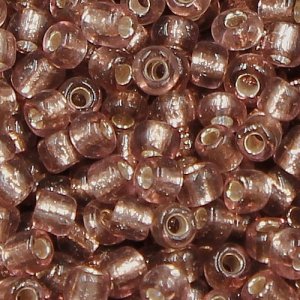 Glass Seed Beads, Round, silver-lined, about 2mm, #11, amethyst, Sold By 30 gram per bag