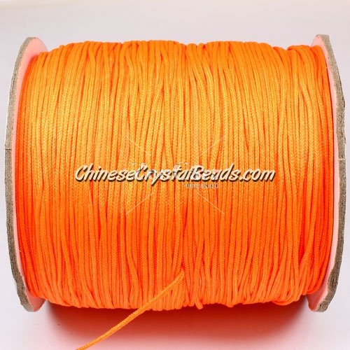 thick about 1mm, nylon string, orange, sold by the meter