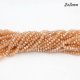 130Pcs 2.5x3.5mm Chinese Crystal Rondelle Beads, golden shadow