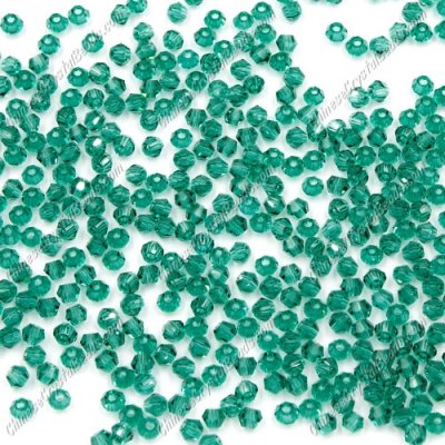700pcs 3mm chinese crystal bicone beads, emerald