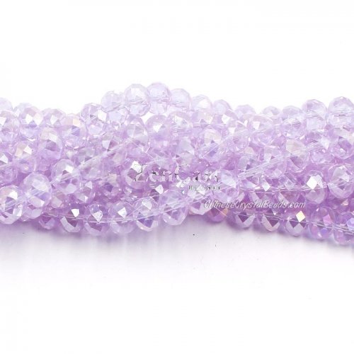 70 pieces 8x10mm Crystal Rondelle Bead,Alexandrite AB