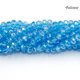 4x6mm Aqua AB Chinese Crystal Rondelle Beads about 95 beads