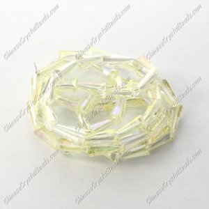 4x8mm Chinese Artemis Crystal beads citrine AB, per pkg of 70pcs