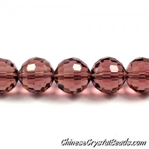 crystal round beads, Crystal Disco Ball Beads, Amethyst, 96fa, 14mm, 10 beads