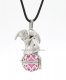 Angel wings Harmony Bola Angel Caller Balls Baby Chime Sounding Chime Ball Necklace, platinum plated, 1 pc