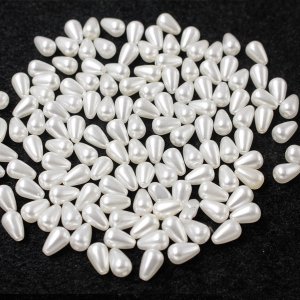 6x10mm ABS Pearl Teardrop Beads about 300pcs