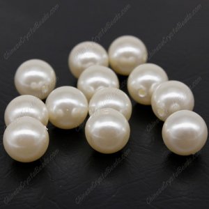 Imitation Pearl ABS Beads, 14MM Round, Hole:Approx 2mm, Sold By 12pcs per pkg