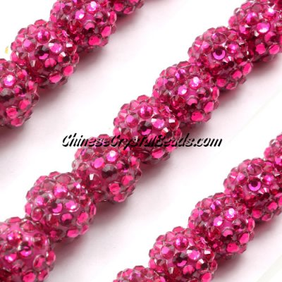 14mm Acrylic Disco beads fuchsia 1 bead