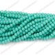 130Pcs 3x4mm Chinese rondelle crystal beads, opaque Turquoise 3