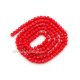 130Pcs 2x3mm Chinese Crystal Rondelle Beads, opaque red velvet