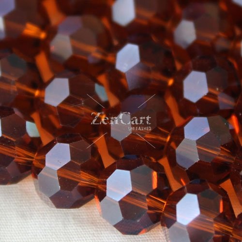 Chinese crystal 10mm round beads , Amber 20 Beads