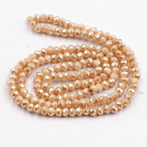 10 strands 2x3mm chinese crystal rondelle beads Opaque Med Khaki Light about 1700pcs