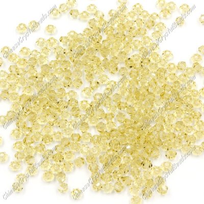 700pcs 3mm chinese crystal bicone beads, citrine