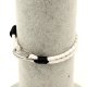 Stainless steel Men's Braided Leather Bracelets Clasp, white color