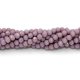 Crystal round bead strand, 4mm, opaque purple, about 100pcs