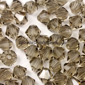 140 beads AAA quality Chinese Crystal 8mm Bicone Beads, gray