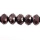 Chinese Crystal Rondelle Strand, 9x12mm, Hematite , about 36 beads