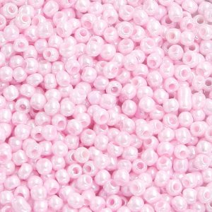 1.8mm AAA round seed beads 13/0, pink, #MX11, approx. 30 gram bag