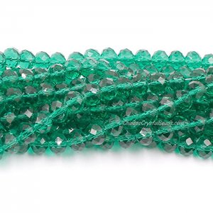 70 pieces 8x10mm Crystal Rondelle Bead,Emerald