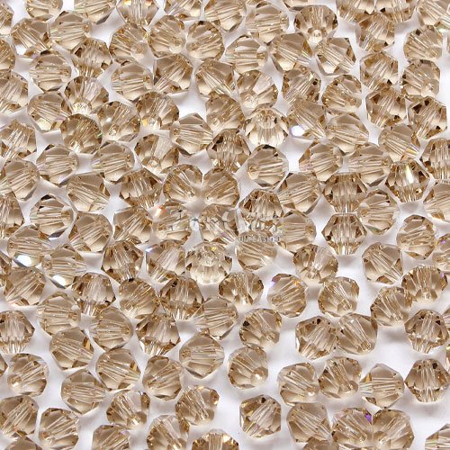 280 beads 6mm AAA bicone crystal beads s champagne