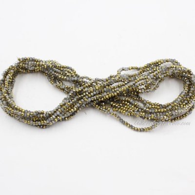 1.7x2.5mm rondelle crystal beads about 190Pcs 1xin1 1