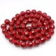 Chinese Crystal 12mm Long Round Bead Strand, Red Velvet ,16 beads