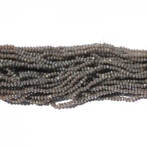 10 strands 2x3mm chinese crystal rondelle beads opaque gray stain n7 about 1700pcs