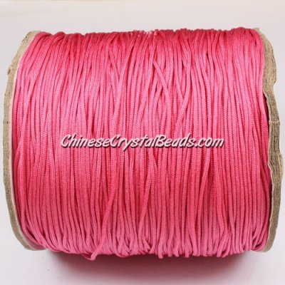 thick about 1mm, nylon string, rose, sold by the meter