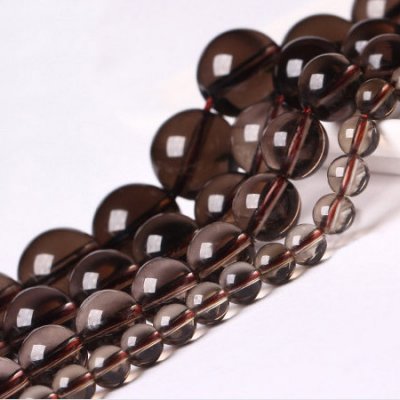 Genuine Natural Smoked Quartz Loose Beads Round Shape 4mm 6mm 8mm 10mm 12mm 14mm 16mm 15.5inch