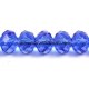 Chinese Crystal Rondelle Strand, 9x12mm, Med. Sapphire, about 36 beads