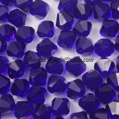 140 beads AAA quality Chinese Crystal 8mm Bicone Beads, Sapphire