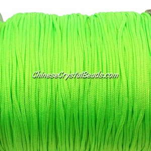 1.5mm nylon cord, apple neon green color #231, Pave string unite, sold by the meter,