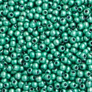 1.8mm AAA round seed beads 13/0, green light, #G09, approx. 30 gram bag