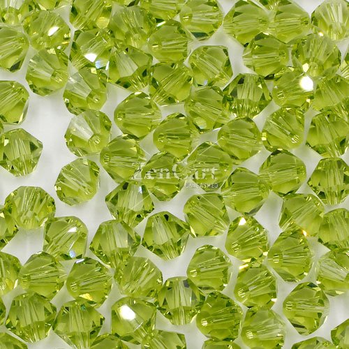 140 beads AAA quality Chinese Crystal 8mm Bicone Beads, lt olivine