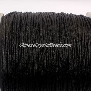 1.5mm nylon cord, black#900, Pave string unite, sold by the meter,