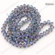 4x6mm Chinese Crystal Rondelle Beads, transparently blue light, about 95 beads