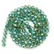 Chinese Crystal 4mm Round Bead Strand, Emerald AB, about 100 beads