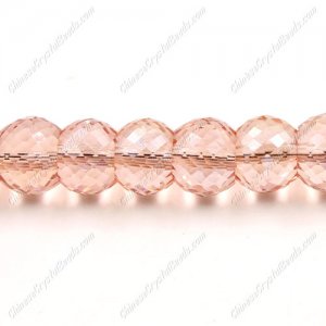 12pcs Rondelle Drum Faceted Crystal Beads,9x12mm, hole:1.5mm, rosaline AB