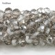 9x12mm Chinese Crystal Rondelle beads silver shade, about 36 beads
