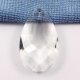 50x28mm Crystal Faceted Teardrop Pendant, clear II, hole: 1.5mm
