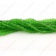 130Pcs 3x4mm Chinese Crystal Rondelle Bead Strand, fern green