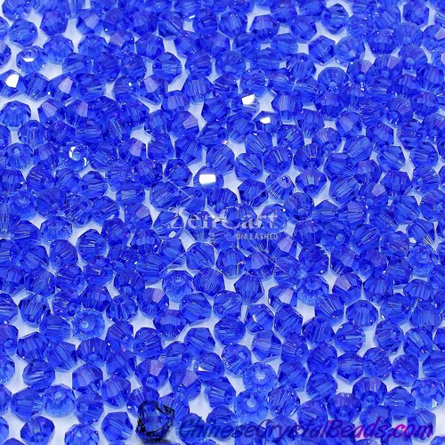 700pcs Chinese Crystal 4mm Bicone Beads,med Sapphire, AAA quality